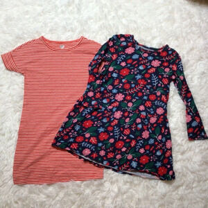 2 Dresses Harper Canyon Old Navy 5 Red Stripe Floral Botanical School Church